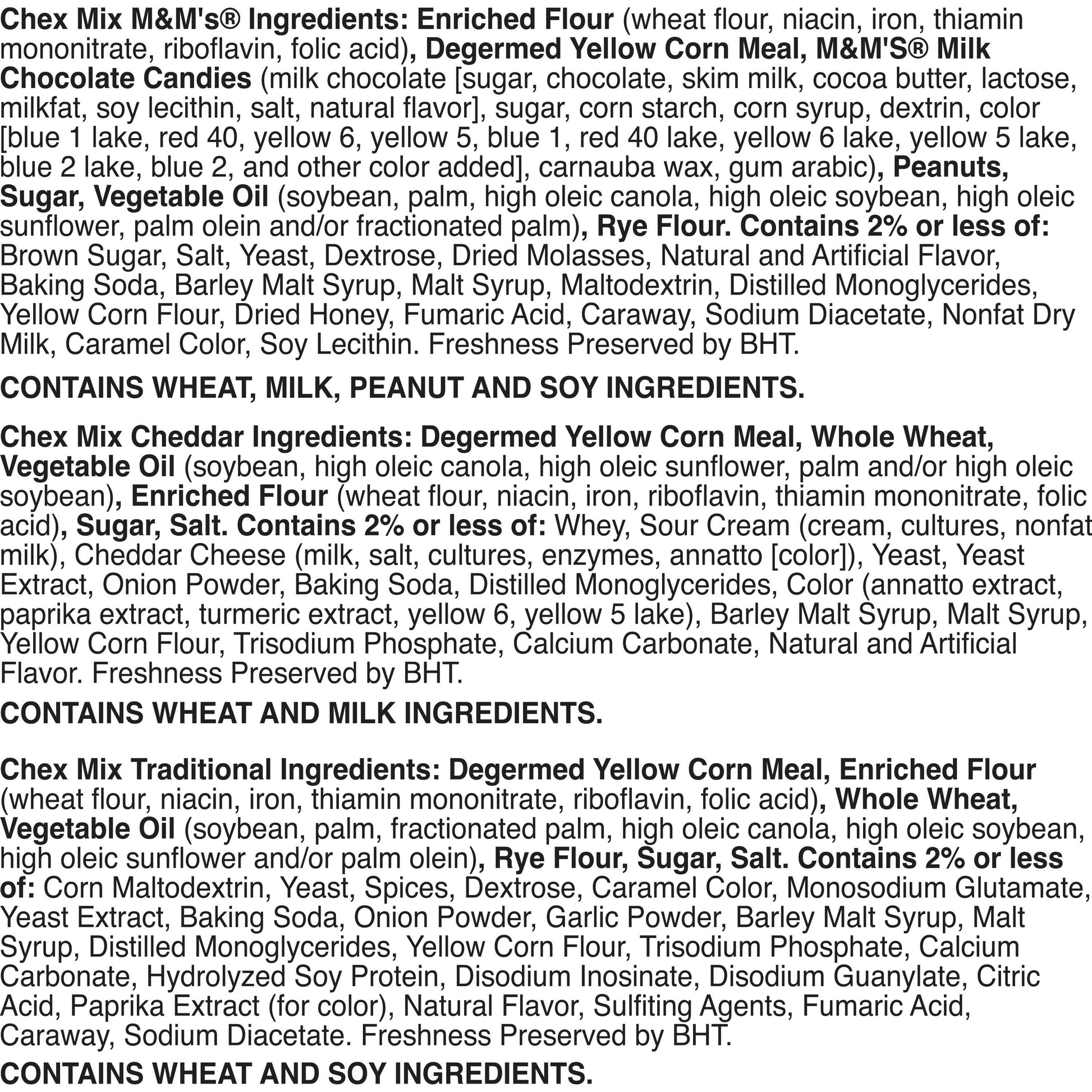 Chex Mix Traditional, Cheddar and M&M Sweet & Salty Mix Variety Pack, 1.75 oz., 40 pk.