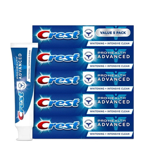 Crest Pro-Health Advanced Whitening + Intensive Clean Toothpaste, 5.8 oz., 5 pk.