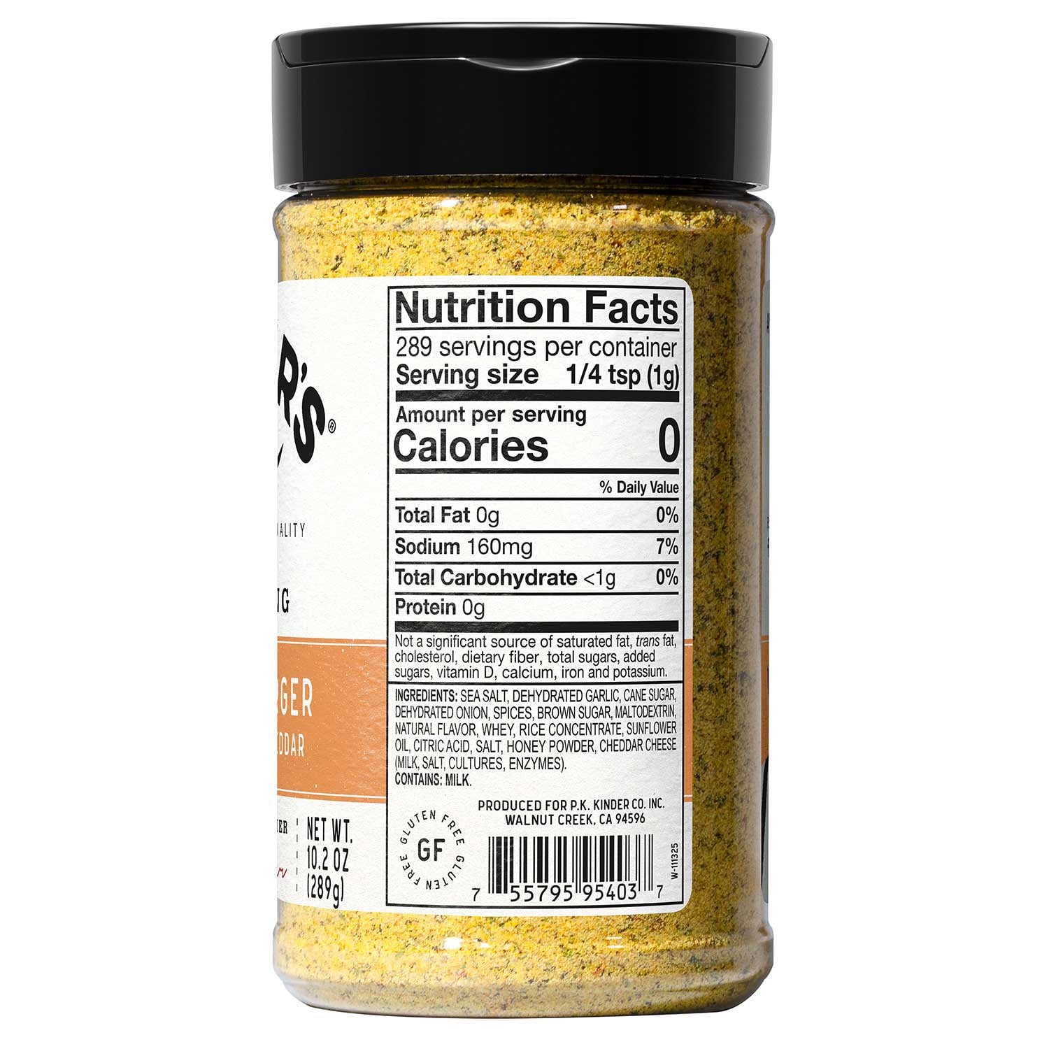 Kinder's Tavern Garlic & Cheddar Burger Seasoning, 10.2 oz.