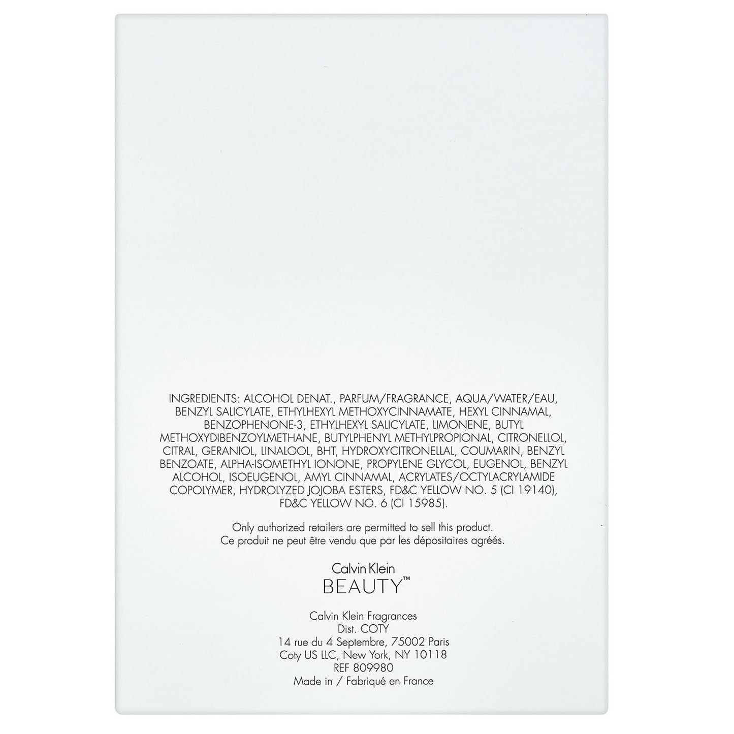 Calvin Klein Beauty Eau de Parfum, 3.4 fl oz