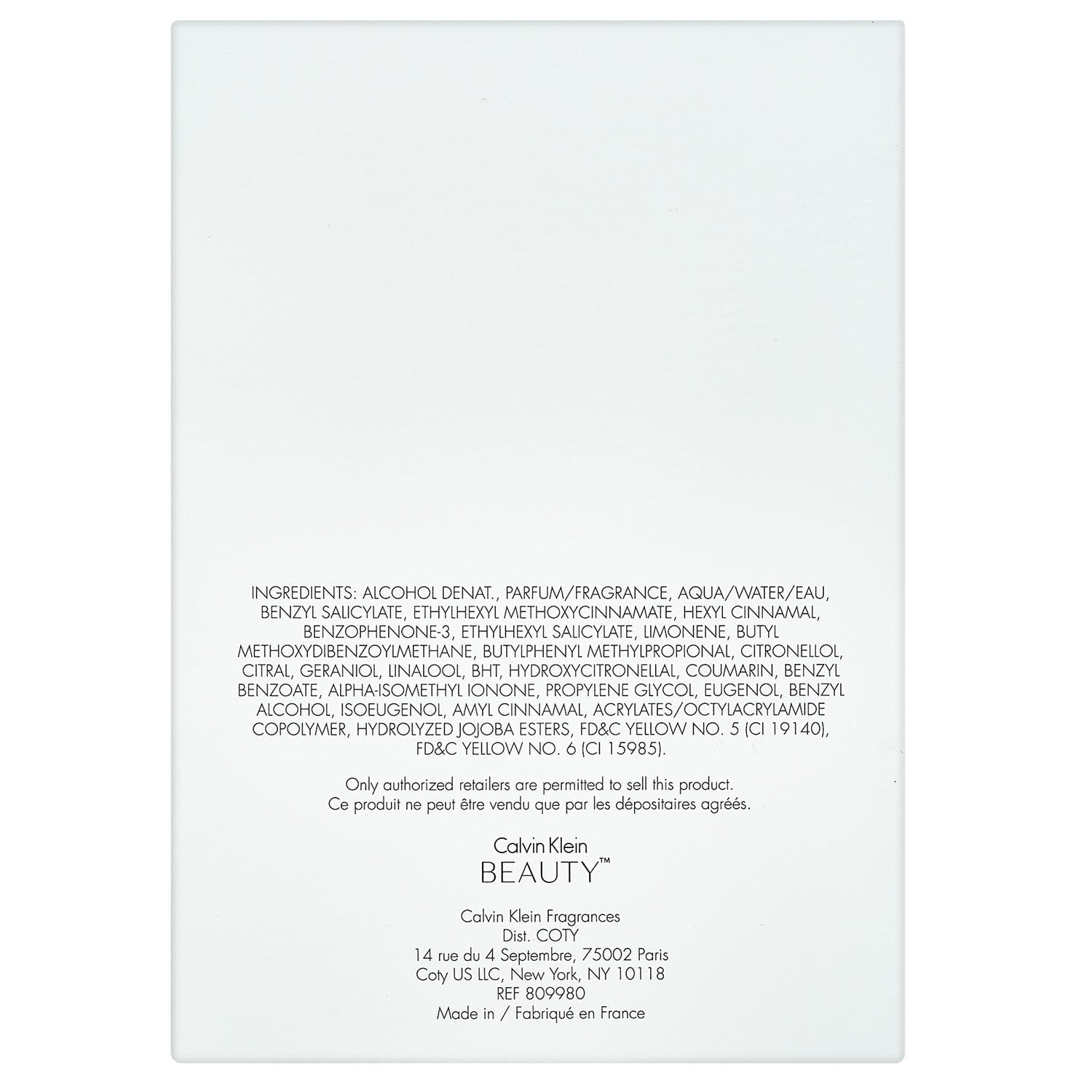 Calvin Klein Beauty Eau de Parfum, 3.4 fl oz