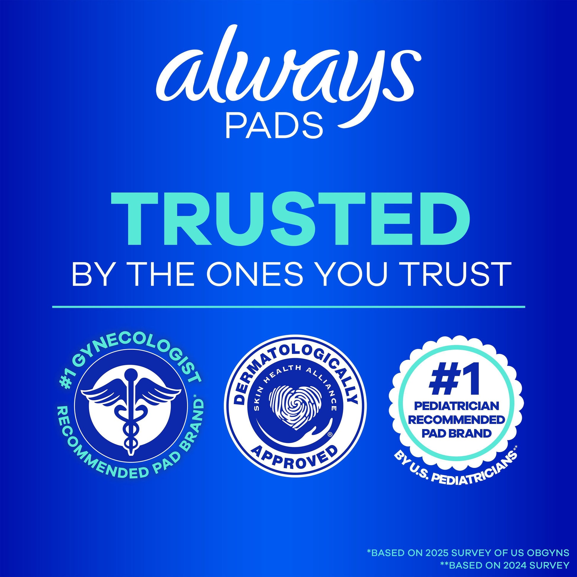 Always Ultra Thin Regular Pads with Wings, Size 1, 96 ct.
