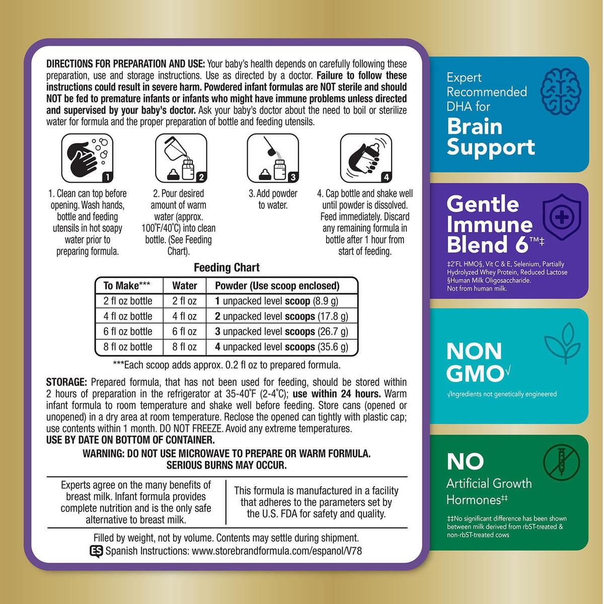 Member's Mark, Gentle Premium Infant Formula, 48 oz.