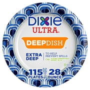 Dixie Ultra Extra Deep Dish Paper Plates 28 oz., 115 ct.