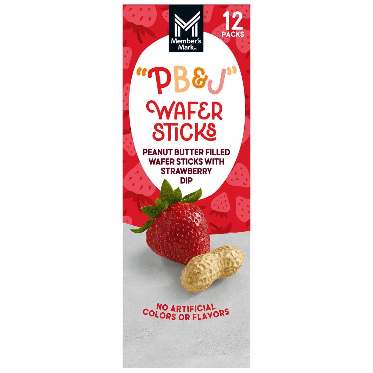 Member's Mark Peanut Butter & Jelly Wafer Sticks, 2.1 oz., 12 pk.