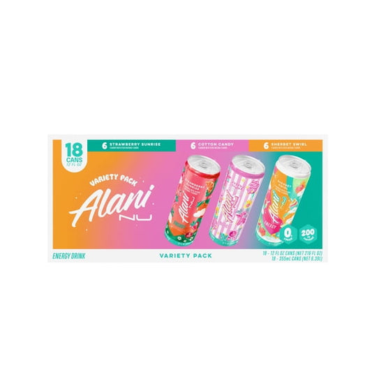 Alani Nu Energy Drink Variety Pack, 12 fl. oz., 18 pk.