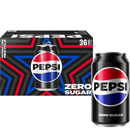 Pepsi Zero Sugar, 12 fl. oz., 36 pk.