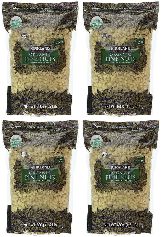 Kirkland Signature Organic Pine Nuts, 680 g SET of 4