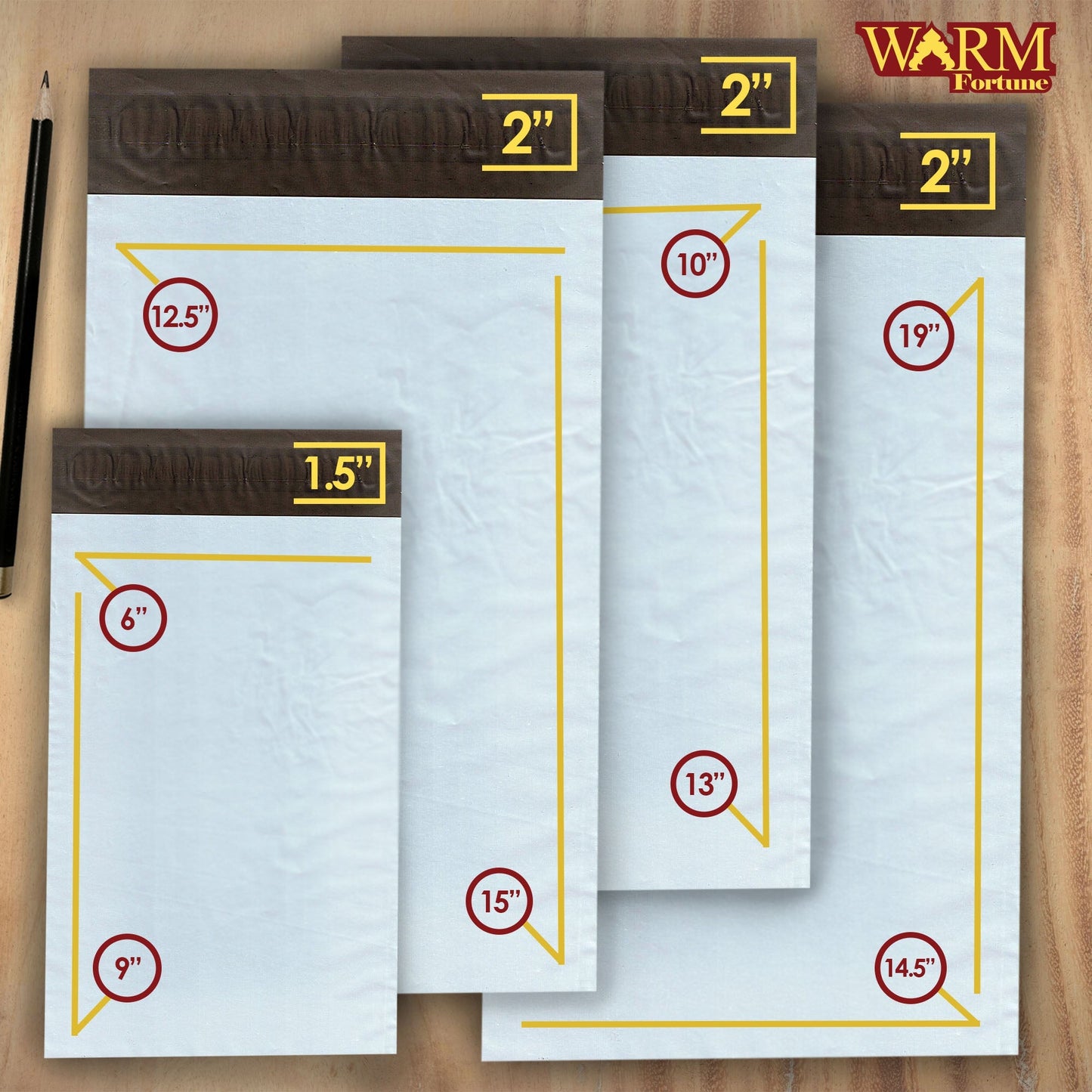 Opaque White Mailing and Shipping Poly Mailer - 10"x13" / 1 PK/100 BAGS