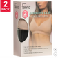 Felina Women's Adaptive Cup Wire Free Bra, 2-pack