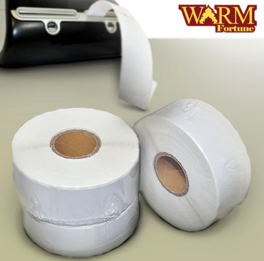 Warm Fortune Address & Multipurpose Adhesive White Paper Labels (1”x2-⅛, 1-⅛”x3-½)