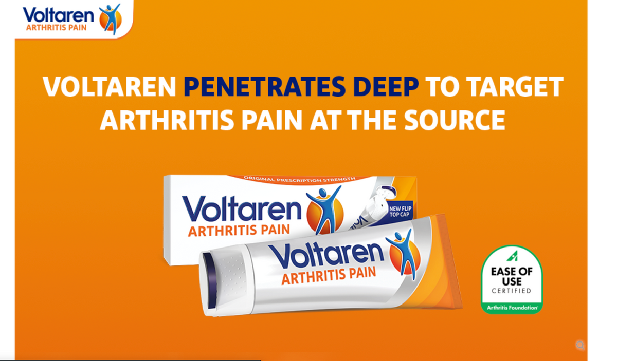 Voltaren Diclofenac Sodium Topical Arthritis Pain Relief Gel Tube - 5.3 oz