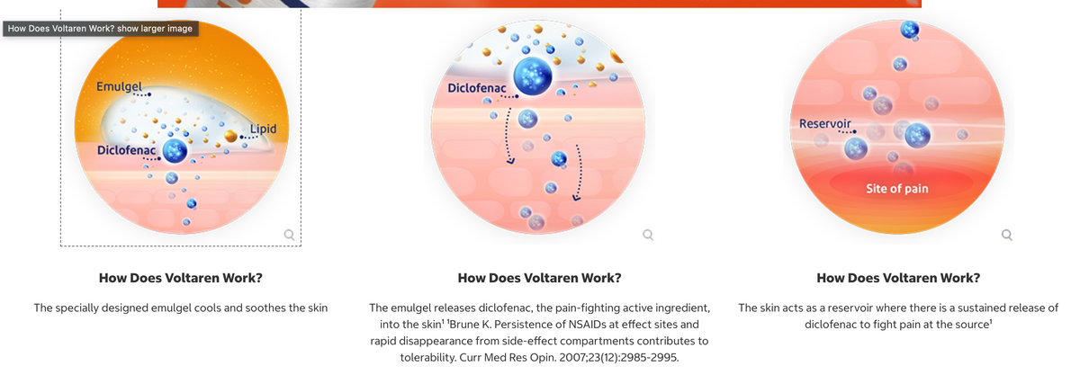 Voltaren Diclofenac Sodium Topical Arthritis Pain Relief Gel Tube - 5.3 oz