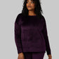 WOMEN'S SOFT VELOUR CREW TOP