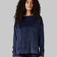 WOMEN'S SOFT VELOUR CREW TOP