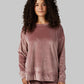 WOMEN'S SOFT VELOUR CREW TOP
