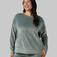 WOMEN'S SOFT VELOUR CREW TOP