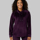 WOMEN'S SOFT VELOUR FUNNEL NECK TOP