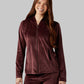 WOMEN'S SOFT VELOUR HOODED FULL-ZIP