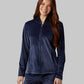 WOMEN'S SOFT VELOUR HOODED FULL-ZIP