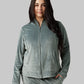 WOMEN'S SOFT VELOUR HOODED FULL-ZIP