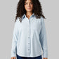 WOMEN'S SOFT STRETCH KNIT LONG SLEEVE BUTTON-UP