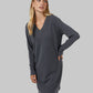 WOMEN'S SOFT SWEATER KNIT VNECK DRESS
