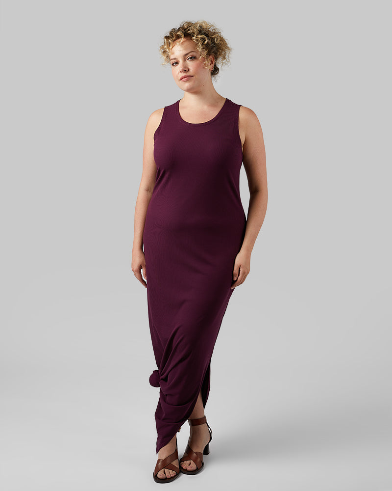WOMEN'S SOFT RIB MAXI DRESS