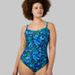 WOMEN'S SQUARE NECK ONE PIECE SWIMSUIT