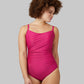 WOMEN'S SQUARE NECK ONE PIECE SWIMSUIT
