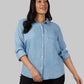 WOMEN'S CHAMBRAY LONG SLEEVE BUTTON-UP