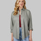 WOMEN'S OVERSIZED COTTON LONG SLEEVE BUTTON-UP