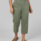 WOMEN'S MINI KNIT TWILL CAPRI