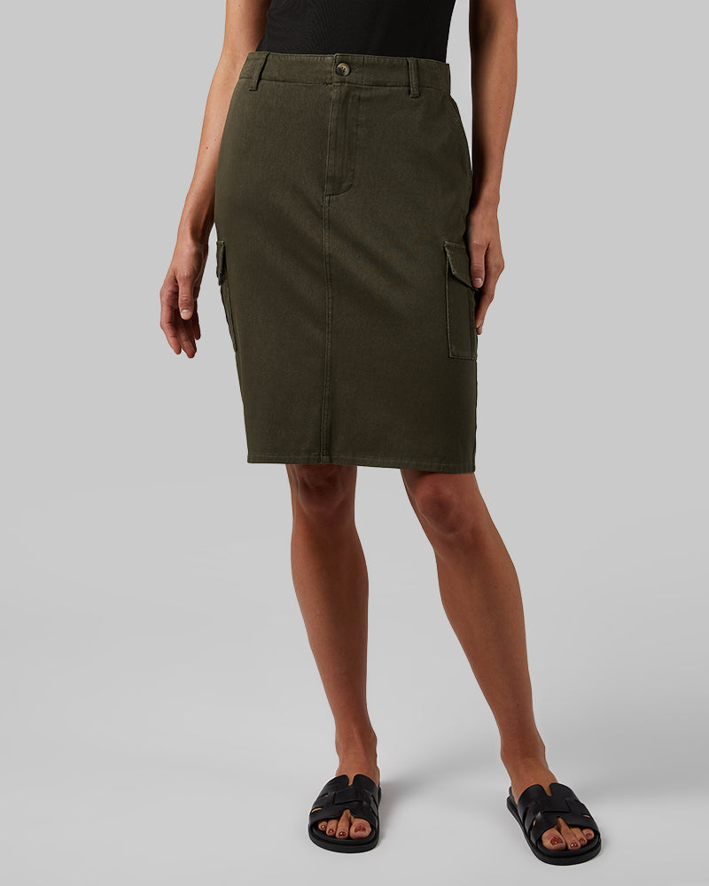 WOMEN'S STRETCH TWILL CARGO SKIRT