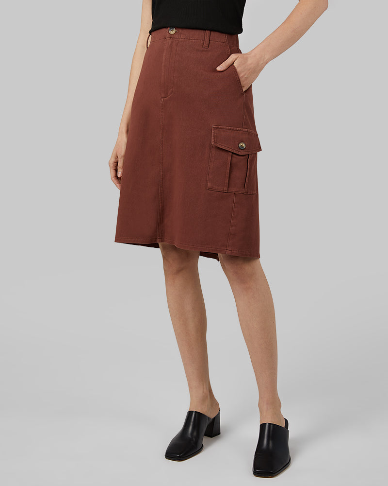 WOMEN'S STRETCH TWILL CARGO SKIRT