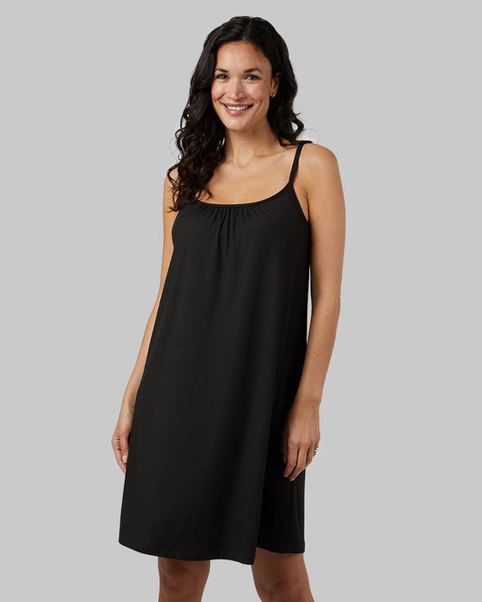 WOMEN'S SOFT RIB FLOWY BRA DRESS