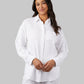 WOMEN'S SOFT GAUZE OVERSIZED LONG SLEEVE BUTTON-UP