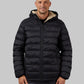 MEN'S HOODED SHERPA-LINED JACKET