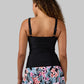 WOMEN'S FITTED RUCHED SWIM TANKINI