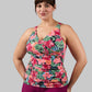 WOMEN'S FITTED RUCHED SWIM TANKINI