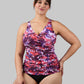 WOMEN'S FITTED RUCHED SWIM TANKINI