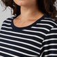 WOMEN'S LUXE KNIT 3/4 SLEEVE T-SHIRT
