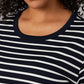 WOMEN'S LUXE KNIT 3/4 SLEEVE T-SHIRT