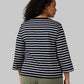 WOMEN'S LUXE KNIT 3/4 SLEEVE T-SHIRT