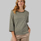 WOMEN'S LUXE KNIT 3/4 SLEEVE T-SHIRT