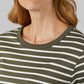 WOMEN'S LUXE KNIT 3/4 SLEEVE T-SHIRT