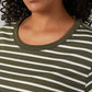WOMEN'S LUXE KNIT 3/4 SLEEVE T-SHIRT
