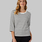 WOMEN'S LUXE KNIT 3/4 SLEEVE T-SHIRT