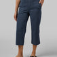 WOMEN'S MINI KNIT TWILL CAPRI