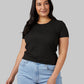 WOMEN'S SOFT RIB FITTED T-SHIRT